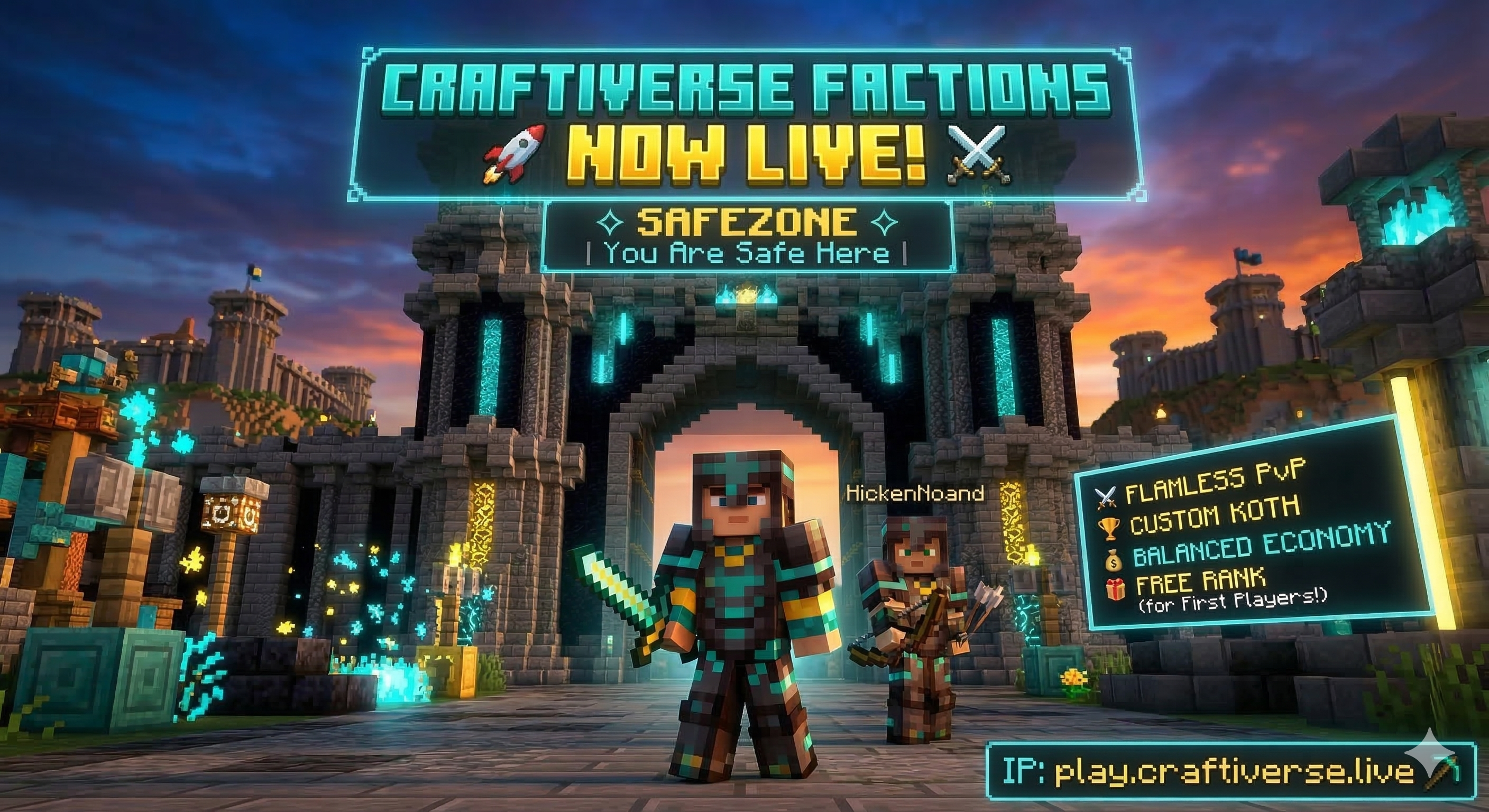 Craftiverse Factions is Officially LIVE! 🚀