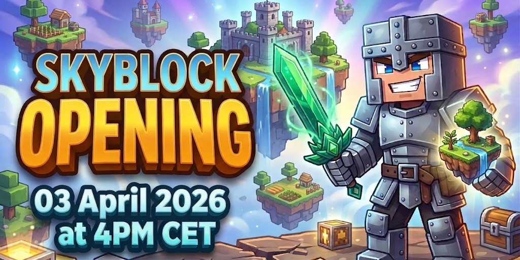 Craftiverse Skyblock is Officially OPEN ☁️